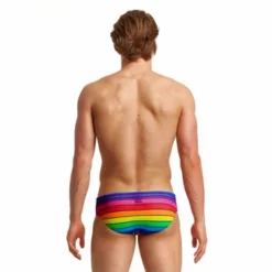 FUNKY TRUNKS - Mens Brief Classic Rainbow Racer -Men's Swimwear Sales Store 017734 grande