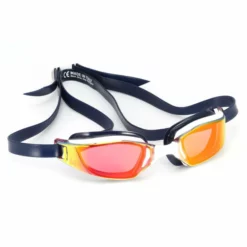Michael Phelps - Goggles XCEED White/Blue Titanium Mirror
