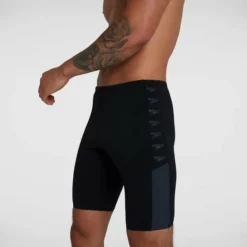 Speedo - Mens Jammer Boom Logo Splice Black/Grey