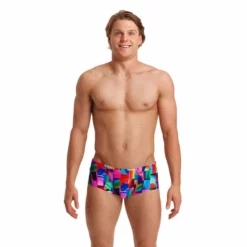 FUNKY TRUNKS - Mens Brief Classic Patch Panels