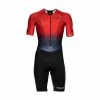 HUUB - Mens Trisuit Commit Long Course Trisuit Red/Black