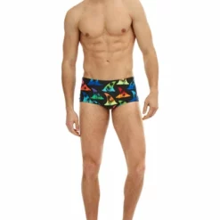 Maru - Mens Trunk Shark Bait Pacer Trainer Black/Multi -Men's Swimwear Sales Store MS0060 SHARK BAIT PACER TRAINER 1 grande 1