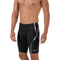 Speedo - Mens Lazor Racer X High Waisted Jammer Black/Blue