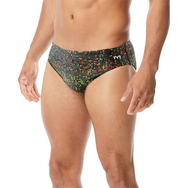 TYR - Mens Brief Atomic Racer Black/Multi 1 TYR - Mens Brief Atomic Racer Black/Multi