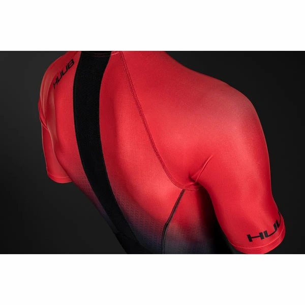 HUUB - Mens Trisuit Commit Long Course Trisuit Red/Black 4 HUUB - Mens Trisuit Commit Long Course Trisuit Red/Black - Image 4